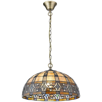 Светильник подвесной Бронзовый/Разноцветный E27 2*60Вт 824-806-02 VELANTE