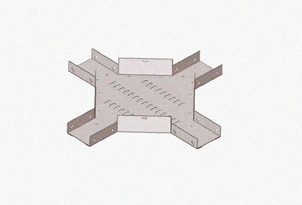 Лоток крестообразный замковый перфорированный КМЗ 200х65 УХЛ1, оцинкованный лист S1,0