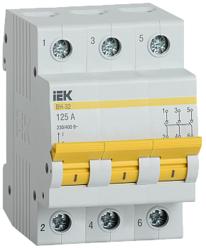 Выключатель нагрузки (мини-рубильник) ВН-32 3Р 125А IEK