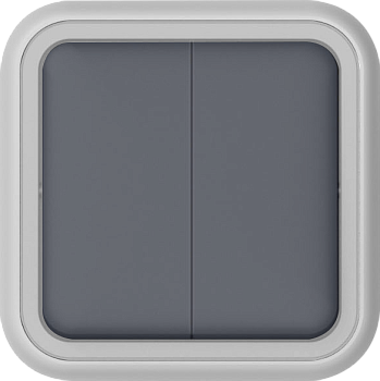 Donel W55 Переключатель 2-кл. накладной, серый, IP55, серия (тип) DIP55