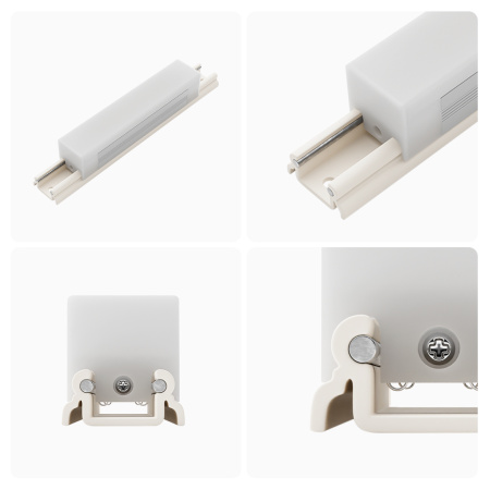07-09 Светильник светодиодный модульный в комплекте с шинопроводом, 24В,2Вт, 160Лм, 4000K, крепеж - клипса, размер светильника: 100*20*19mm, длина шин