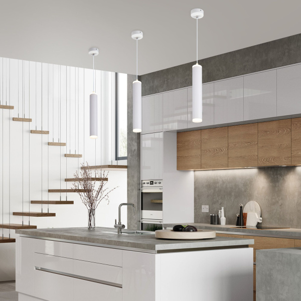 Подвесной светодиодный светильник 12Вт 4200К белый матовый IP20 (a043959) Elektrostandard