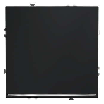 Выключатель встраиваемый Voltum S70 одноклавишный с подсветкой 10А, (графит)