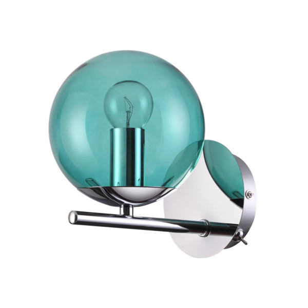 Бра E14 1*40W 220V SIERRA хром,голубой LUMION