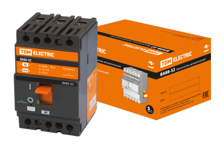 Выключатель автоматический ВА МОД ВА88-32 3П 80А 25кА TDM