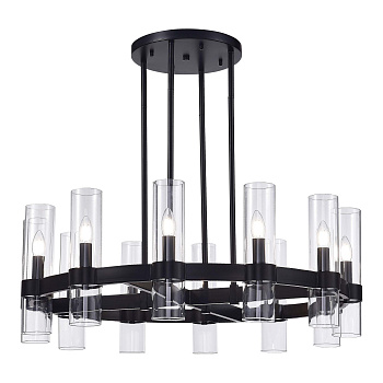 Люстра подвесная Черный/Прозрачный E14 12*15Вт SL1237.403.12 ST LUCE