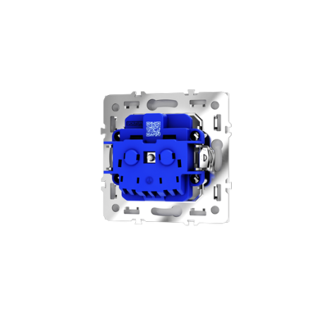 Розетка встраиваемая Voltum S70 с заземлением и защитными шторками, 16А, (белый глянцевый)
