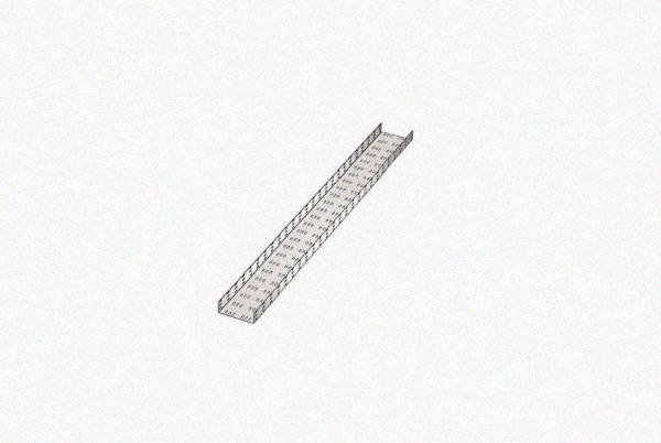 Лоток замковый перфорированный ЛМЗ 100х100х2000 УТ1,5, оцинкованный лист, S1,0