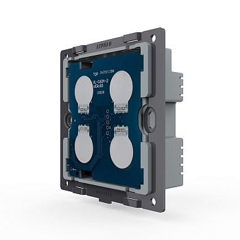 Четырехклавишный сенсорный выключатель UK стандарт (механизм) Livolo