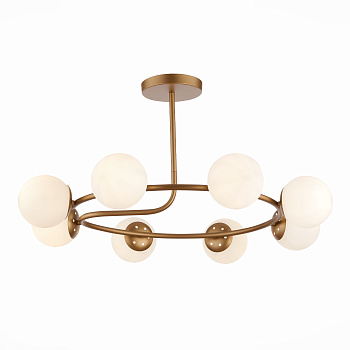 Люстра потолочная Золотистый/Белый E14 8*40Вт SLE220602-08 EVOLUCE