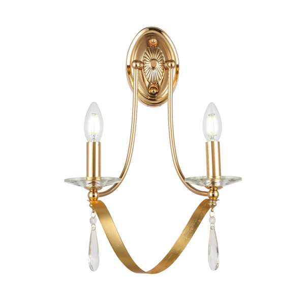 Светильник настенный Французское золото E14 2*40Вт SLE120211-02 EVOLUCE