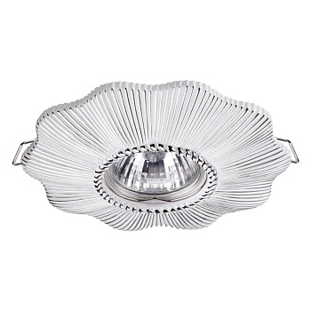 Встр.св-к IP20 GU10 50W 220V PATTERN белый/серебро C NOVOTECH