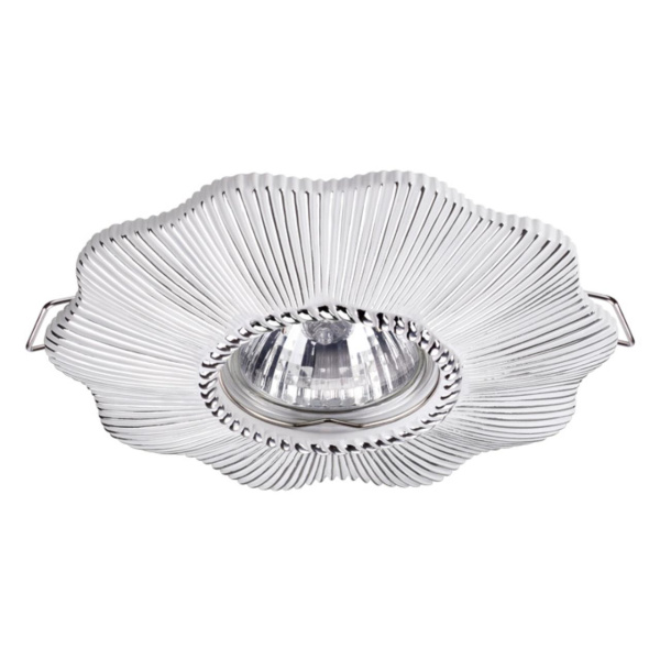 Встр.св-к IP20 GU10 50W 220V PATTERN белый/серебро C NOVOTECH