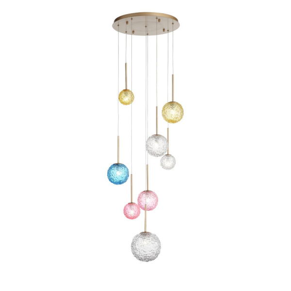 Светильник подвесной Золотистый/Разноцветный G9 8*5Вт SL1152.253.08 ST LUCE