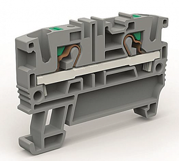 Проходная клемма 2 точки подключения на 4 кв.мм синяя DKC