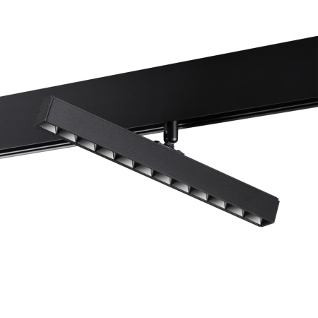 Трековый св-к для низков.шинопровода IP20 LED 4000K 12W 48V FLUM черный D NOVOTECH