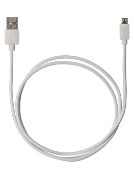 Дата-кабель, ДК 4, USB - micro USB, 1 м, белый, TDM Дата-кабель, ДК 4, USB - micro USB, 1 м, белый, TDM