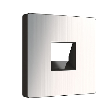 Накладка для RJ45 и RJ11 (глянцевый никель) СУ IP20 Werkel