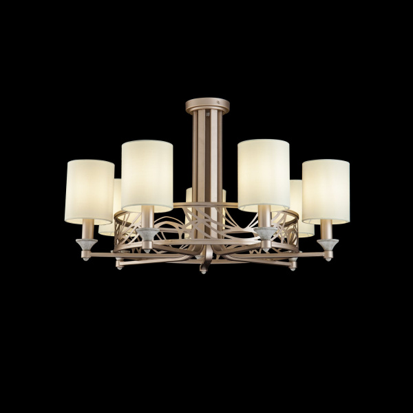 Люстра 7*E14 40Вт Кремовый с Золотом IP20 Vittoria H004CL-07BG Maytoni