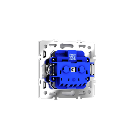 Розетка встраиваемая Voltum S70 с заземлением 16А, (белый глянцевый)