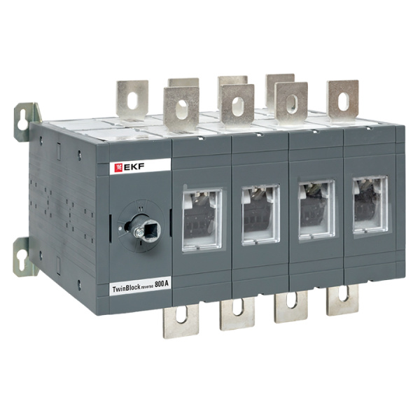 Рубильник 800A 4П реверсивный без рукоятки управления TwinBlock EKF