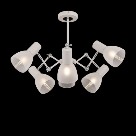 Люстра 6*E14 40Вт Белый и Хром IP20 Avery FR5080PL-06W Freya
