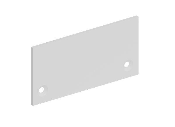 Donel Боковая глухая заглушка для профиля DN18513 Цвет:Белый матовый, RAL9003,Серия:DN8ALE