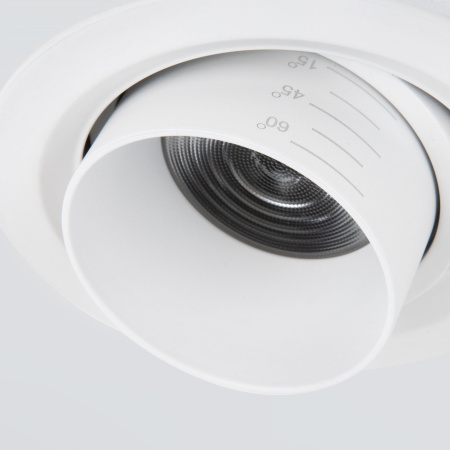 Встраиваемый светодиодный светильник с регулировкой угла освещения 15Вт 4200К белый IP20 (a052463) Elektrostandard