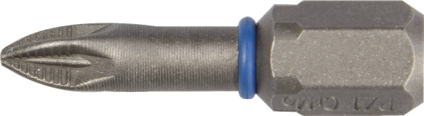 Биты "ЭКСПЕРТ" торсионные кованые, обточенные, хромомолибденовая сталь, тип хвостовика C 1/4", PZ1, 25мм, 2шт ЗУБР