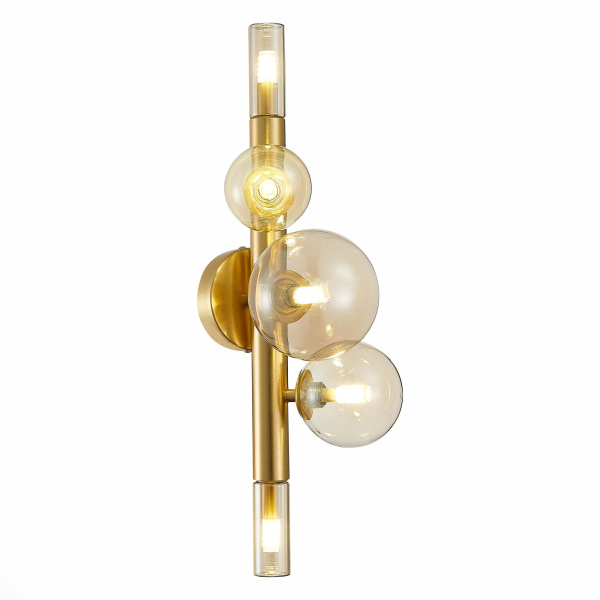 Светильник настенный Золотистый/Коньячный G9 5*5Вт SL1509.201.05 ST LUCE