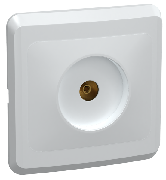 Розетка 1-местная телевизионная РТВ10-ВБ ВЕГА белый IEK