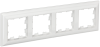 BRITE Рамка 4-мест. РУ-4-Бр бел./бел. IEK