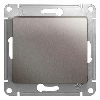 GLOSSA  Механизм выключателя СУ 1 кл 10А платина IP20 (уп.10шт) Schneider Electric