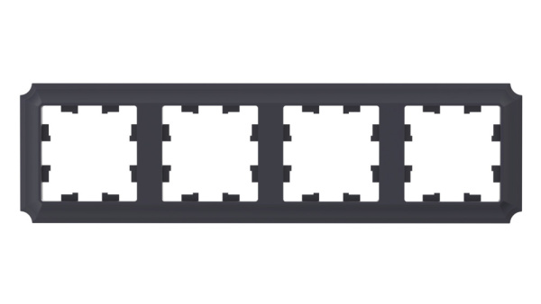 ATLASDESIGN ANTIQUE 4-постовая РАМКА, универсальная, КАРБОН Schneider Electric