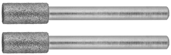 Мини-шарошки алмазные, d 4,8x10,0х3,2мм, L 38мм, 2шт ЗУБР