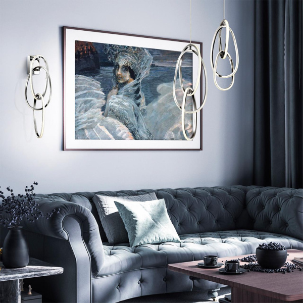 Настенный св-к LED 33W 4000K SPACE хром/акрил ODEON LIGHT