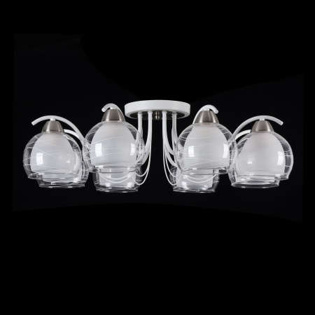 Потолочный светильник 8*E27 60Вт Белый IP20 Nikki FR5052-CL-08-W Freya