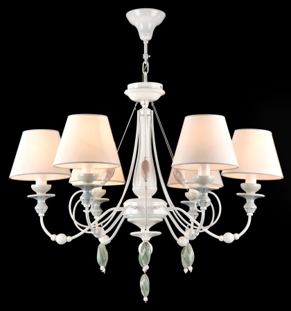 Люстра 6*E14 40Вт Жемчужный белый IP20 Adelia ARM540-06-W Maytoni