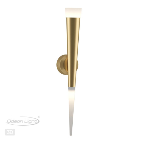 Настенный св-к LED 3000K 7W 220V VIVAT золотистый/металл ODEON LIGHT