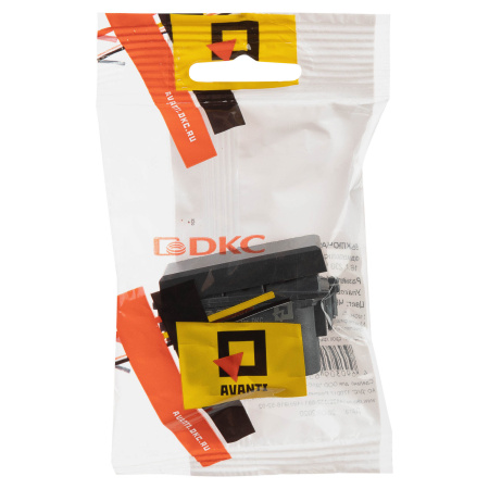 Выключатель модульный, "Avanti", "Черный матовый", 1 модуль DKC