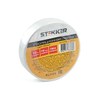 Изоляционная лента STEKKER INTP01315-10 0,13*15 мм. 10 м. зеленый Изоляционная лента STEKKER INTP01315-10 0,13*15 мм. 10 м. зеленый
