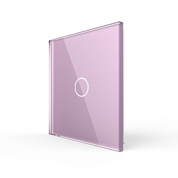 Панель для одноклавишного выключателя розовая Livolo