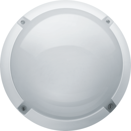 Светильник светодиодный ДБП-13w 4000K 1150Лм круглый пластиковый IP65 белый