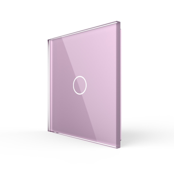 Панель для одноклавишного выключателя розовая Livolo