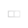Рамка пластиковая Voltum S70 на 2 поста, (белый глянцевый)