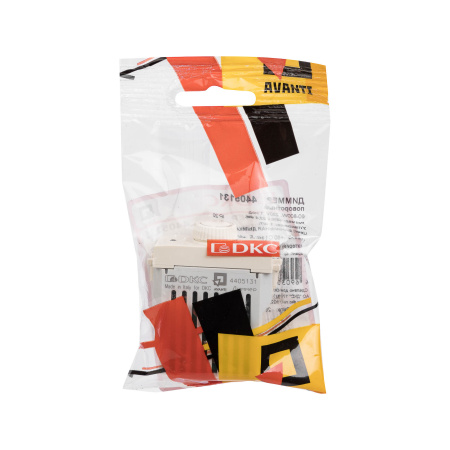 Диммер поворотный модульный, "Avanti", "Ванильная дымка", 1 модуль DKC