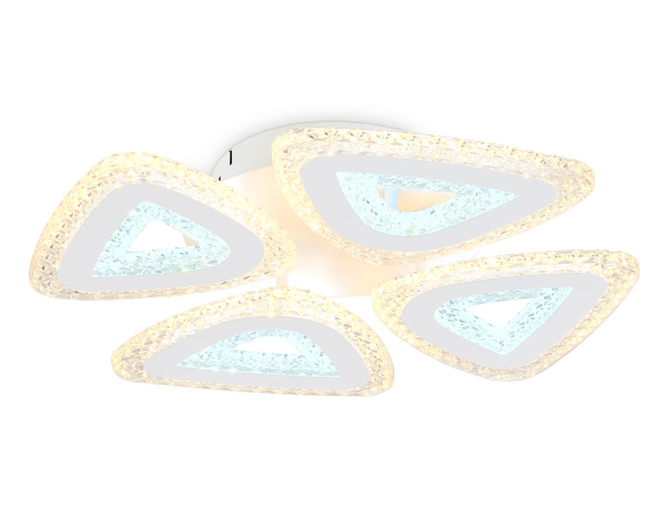 Светильник потолочный светодиодный с пультом FA4019/4 WH белый 82W 3000K+6400K/4200K/6400K+3000K D420*85 (ПДУ ИК) Ambrella Light