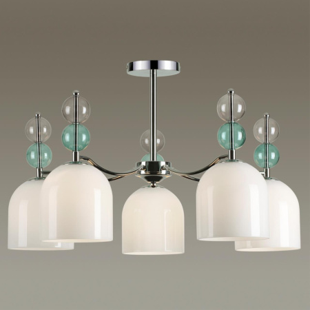 Люстра потолочная E27 5*40W 220V GILLIAN хром LUMION