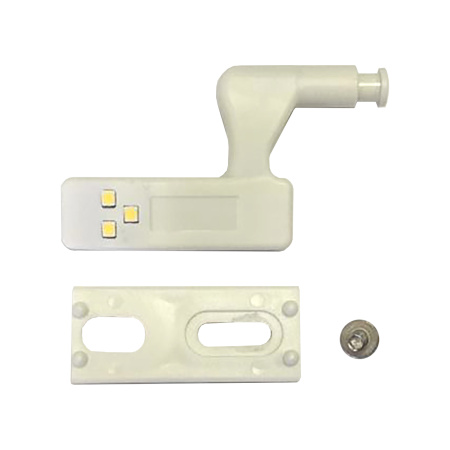 12-167 Светодиодная подсветка мебели (накладка на петлю) SMD3528, 12В, 0,3Вт, ДБ, белая APEYRON
