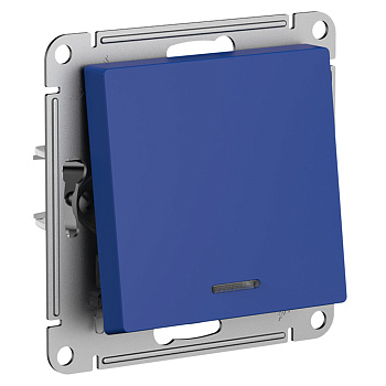 ATLASDESIGN Переключатель 1-клавишный с подсветкой, аквамарин Schneider Electric